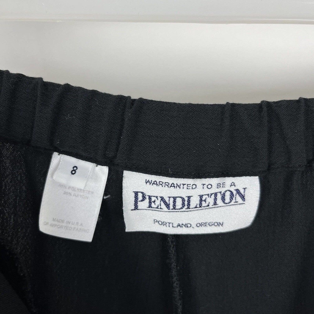 Pendleton Black Lightweight Elastic Tie Waist Wom… - image 7